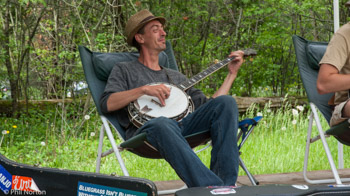 Bluegrass music banjo picker Prince Edward County photography